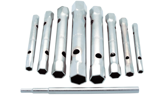 FACOM Gebogener Rohrsteckschlüssel – SW 11, Länge 110 Mm, 6-kant – Für Lange Gewindestangen